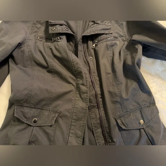 Style & Co Women's Charcoal Gray Jacket - Picture 11 of 12